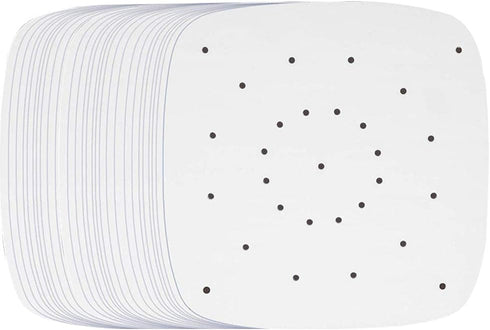 Air Fryer Parchment Paper, 200pcs 9 Inch Perforated Unbleached Square Liners for Easy Cleanup