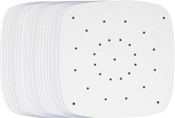 Air Fryer Parchment Paper, 200pcs 9 Inch Perforated Unbleached Square Liners for Easy Cleanup