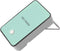 Mini Air Heater, Desktop Electric Warmer with Rotatable Bracket, Quick Heating for Home Office (Cyan)