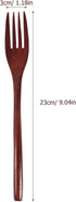EXCEART 2 Pcs Wooden Forks: Japanese Wood Dinner Forks, Handmade Kitchen Utensil for Cooking, Stirring, Eating