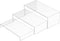 Sezanrpt Acrylic Risers Display Stands 3pcs, Rectangular Dessert Table Display Set, Clear