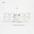 mooas 3D Pure Mini White LED Clock Multi-Function LED Clock Calendar Alarm Temperature 8.5"