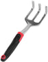 Y&Y Decor Garden Tool Set, 3 Piece Cast-Aluminum Heavy Duty Gardening Kit includes Hand Trowel, Transplant Trowel and Cultivator Hand Rake with Soft Rubberized Non-Slip Ergonomic Handle, Garden Gifts