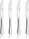 Dinner Knife Set, 4 Pieces Stainless Steel Butter Knives, Silver