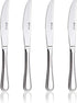Dinner Knife Set, 4 Pieces Stainless Steel Butter Knives, Silver