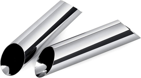 DS. DISTINCTIVE STYLE Cannoli Tubes Kit, 12 Pieces Stainless Steel Canolli Shell Molds for Baking