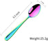 8 Pieces 18/10 Dessert Spoons, Teaspoons, Small Coffee Spoons, Espresso Spoons, 5.5 Inch (Multicolor)