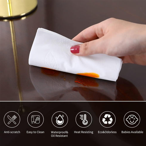 Hodmutst 1.5mm 48 20 Inch Thick x Clear Desk Mat Table Protector Tablecloth Cover Furniture Side Table PVC Plastic