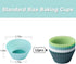 Silicone Muffin Baking Cups, 12 Pack Reusable Non-stick Cupcake Liners, BPA Free, Dishwasher Safe