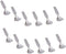 Set of 12 Stainless Steel Tea/Coffee and Spice Box Spoons, Small Tea Spoon in Silver