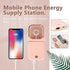 Portable Mini Fan, Small Battery Operated 5 in 1 Power Bank, Phone Holder, Handheld Fan, Pink