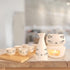 Roksol Chef 10pcs Set 1 1 1 1 6 Ceramic Sake Cups with Warmer Pot Bamboo Tray, Traditional Porcelain Pottery Hot Saki
