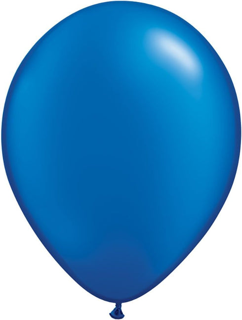 Qualatex 11" Pearlized Sapphire Blue Balloons, 100ct