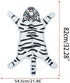 Tiger Print Rug, Cartoon Cute Faux Area Rugs, Fluffy Animal Print Mat for Kids Playroom Home Decor (2.6x1.8Ft)
