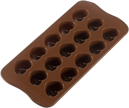 Silicone Heart Chocolate Mold, Candy Molds for Party, Wedding, Jelly, Heart Shaped Ice Cube, Pack of 2