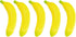 5 Piece Artificial Yellow Bananas Individual Fake Fruit Bananas Artificial Fruit Plastic