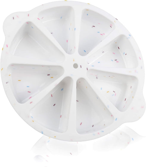 Silicone Scone Pan for Baking, 8-Slot Wedge Pan for Scones, Cornbread, Polenta, or Biscuits, BPA Free