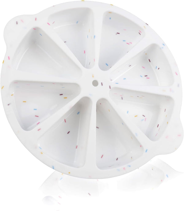 Silicone Scone Pan for Baking, 8-Slot Wedge Pan for Scones, Cornbread, Polenta, or Biscuits, BPA Free