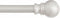 Kenney KN55971 Davenport Ball End Petite Café Curtain Rod, 48-86" Adjustable, Brushed Nickel Finish