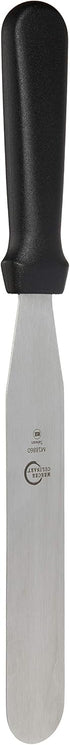 Mercer Culinary Straight Spatula - 8 Inch, Stainless Steel, Black