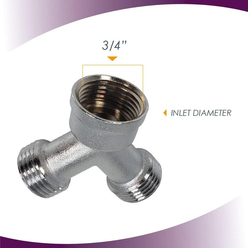 3/4” Y Connector for Steam Dryer (2 pack)