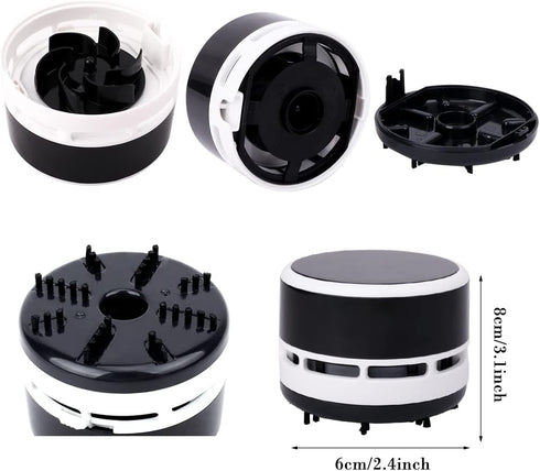 FineInno Desk Vacuum Cleaner Mini, Portable Cordless Sweeper for Home, Office, Cars, Pet Hairs