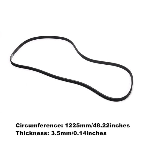 Washing Machine Rubber Drive Belt(5EPJ1225) Circumference 1225mm Compatible with Hoover Candy Washing Machines,41039460,41021973