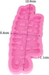 Happy Birthday' Letter Mold 100% Food-grade Silicone Molds Non-stick DIY Cake Decoration Chocolate Candy Gum Fondant Pudding Cupcake Baking Mold for Home Cooking Tools, Polymer Clay Mould