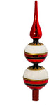 Kurt Adler Glass Nutcracker Treetop, 13-Inch