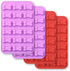 Bone Shaped Silicone Molds, 18 Cavity Food Grade for Chocolate, Candy, Cake, Pudding, Jelly, Dog Treats (4 Pcs)