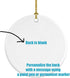 Caroline's Treasures Red Snowflakes Holiday Christmas German Shepherd Ceramic Ornament