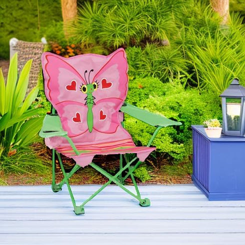 Packaging) Melissa & Doug Bella Butterfly Child's Outdoor Chair (Frustration-Free