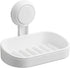 TAILI Soap Dish Holder with Powerful Suction Cup, Strong Sponge Holder for Shower, Bathroom, Kitchen Sink