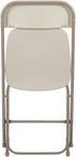 2 Pack 650LB Flash Furniture Hercules Series Plastic Folding Chair - Beige - Weight Capacity Comfortable Event