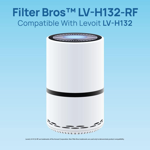 Filter Bros LV-H132-RF High Efficiency Activated Carbon Replacement Filter for LEVOIT H132