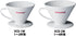 VCD-2W #897182 Coffee Dripper, Conical V-Shaped Porcelain for 1-4 Cups