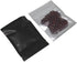PABCK 100 Pcs Matte Black Resealable Foil Zipper Lock Pouch - 4.7x7 inch for Food Storage Bags