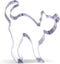 4.2 inch Scared Cat Cookie Cutter - Stainless Steel for Baking Fun and Creative Cookies