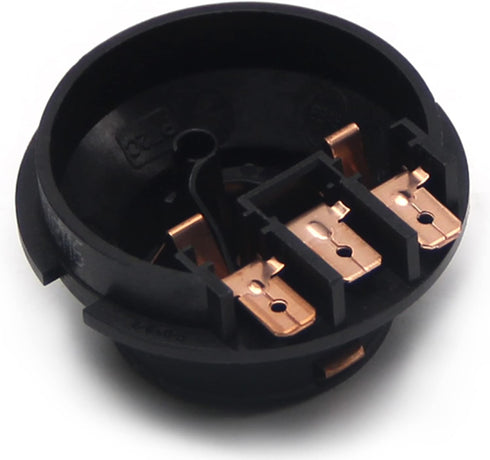 Fielect Electric Kettle Base Coupler Connector: 1pc Temperature Control Tip Top Base Socket, Black 220V