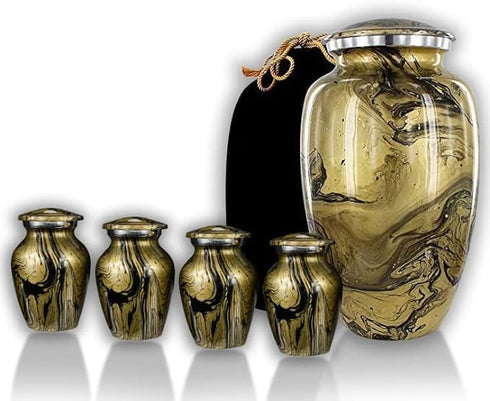 Trupoint Memorials Small Urns for Human Ashes Keepsake, Camouflage Decorative Mini Cremation Urn