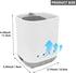 Bathroom Toothbrush Holder, Grey Plastic Detachable Organizer Caddy with 3 Slots for Electric Toothbrush and Toothpaste