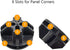 Wire Cube Connectors for Wire Grid Cube Storage Organizer, Black - 24 Pack Modular Closet Connector