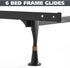 Kings Brand Furniture - Plastic Bed Frame Glide Legs | Set of 6 Replacement Feet for Bed Frame Wheels