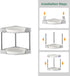 NATURE'S SOURCE 2 Tier Lazy Susan Organizer, 9'' Rotating Spice Rack for Cabinet, Kitchen, Pantry, Table Top