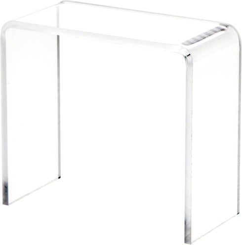 Plymor Clear Acrylic Vertical Rectangular Display Riser, 3" H x 3" W