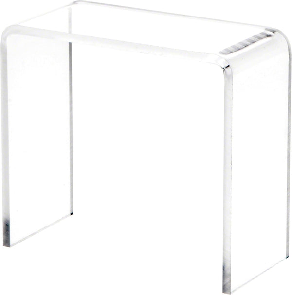 Plymor Clear Acrylic Vertical Rectangular Display Riser, 3" H x 3" W