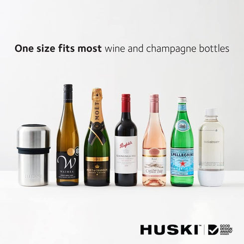 6 Huski Wine Chiller | Award Winning Iceless Design | Keeps Wine Cold up to Hours | Wine Accessory | Next Generation