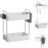 2-Tier Adjustable Countertop Organizer Tray, Dual-Level Spice Rack and Cosmetic Storage for Kitchen Cabinet & Pantry