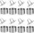 Round Cake Rings Set of 8, Stainless Steel Mousse and Pastry Mini Baking Mold with Food Presses