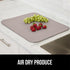 Gorilla Grip Ultra Microfiber Dish Drying Mat, 18x24, Quick Dry Thick Mesh, Slip Resistant Pad, Almond